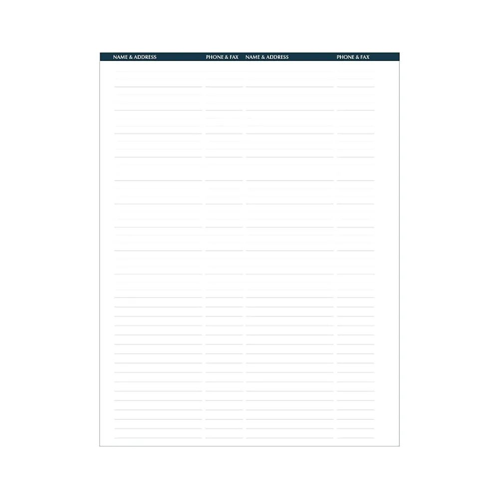 2025 Planners|House of Doolittle 2025 Professional 8.5" x 11" Weekly Appointment Book, Leatherette Cover, Black (27202-25)