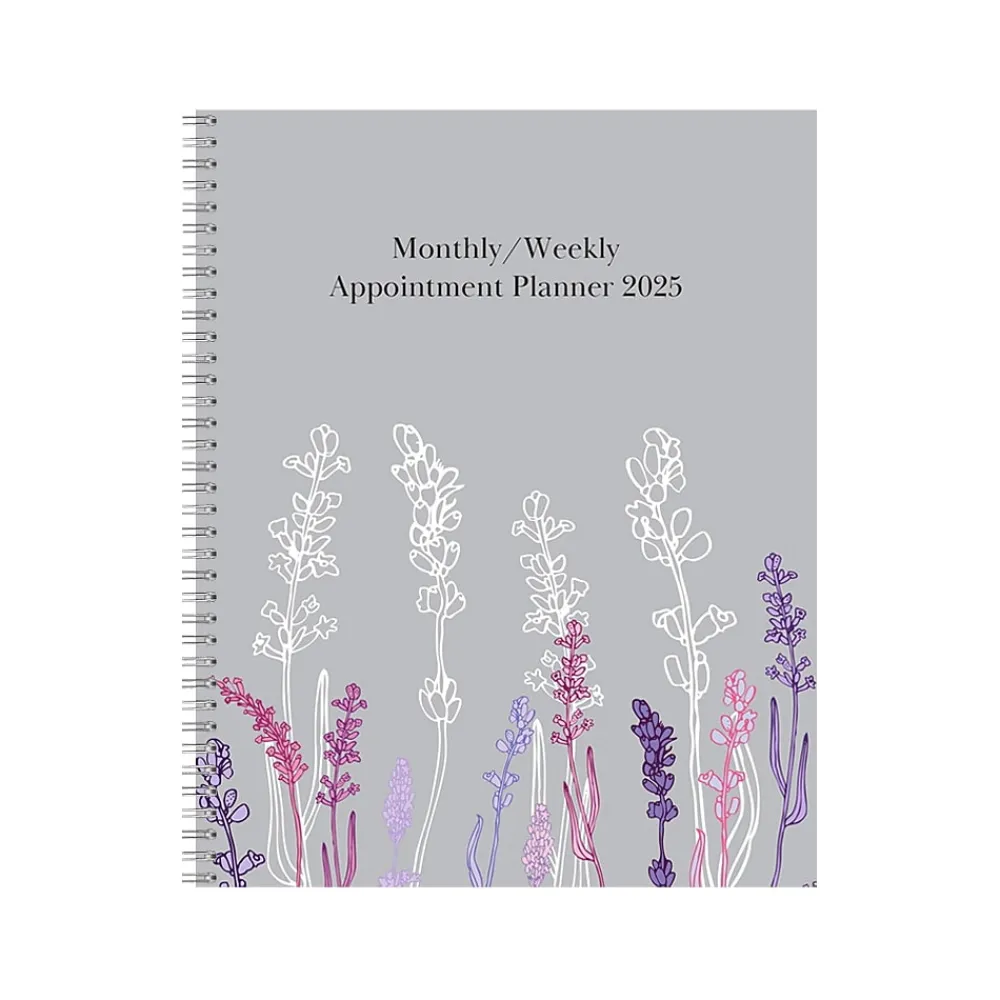 2025 Planners|House of Doolittle 2025 Wild Flower 8.5" x 11" Weekly & Monthly Planner, Paperboard Cover, Multicolor (28774-25)