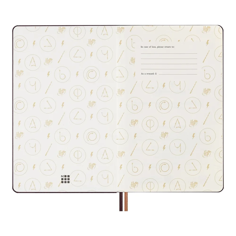 2025 Planners|Moleskine 2025 Limited Edition Harry Potter Accio 5" x 8.25" Daily Planner, Bordeaux Red (DHP12DC3Y25)