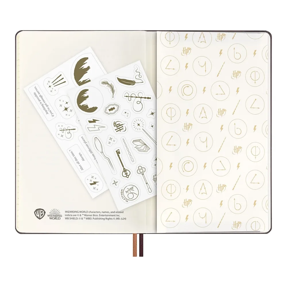 2025 Planners|Moleskine 2025 Limited Edition Harry Potter Accio 5" x 8.25" Daily Planner, Bordeaux Red (DHP12DC3Y25)