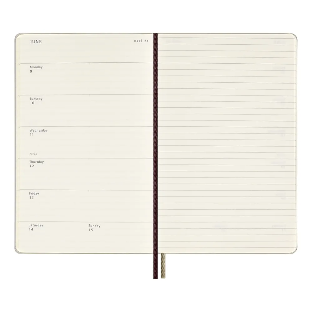 2025 Planners|Moleskine 2025 Limited Edition Harry Potter Wingardium Leviosa 5" x 8.25" Weekly Planner, Pearl Gray (DHP12WN3Y25)