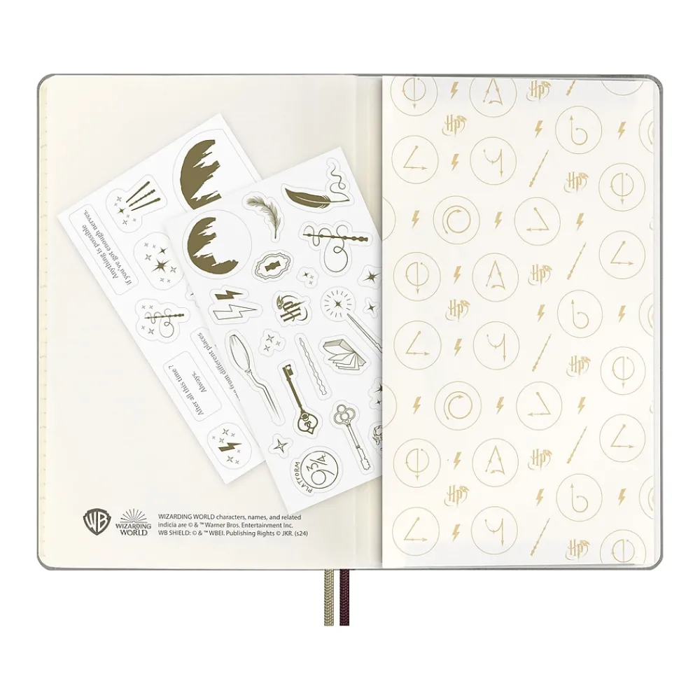 2025 Planners|Moleskine 2025 Limited Edition Harry Potter Wingardium Leviosa 5" x 8.25" Weekly Planner, Pearl Gray (DHP12WN3Y25)