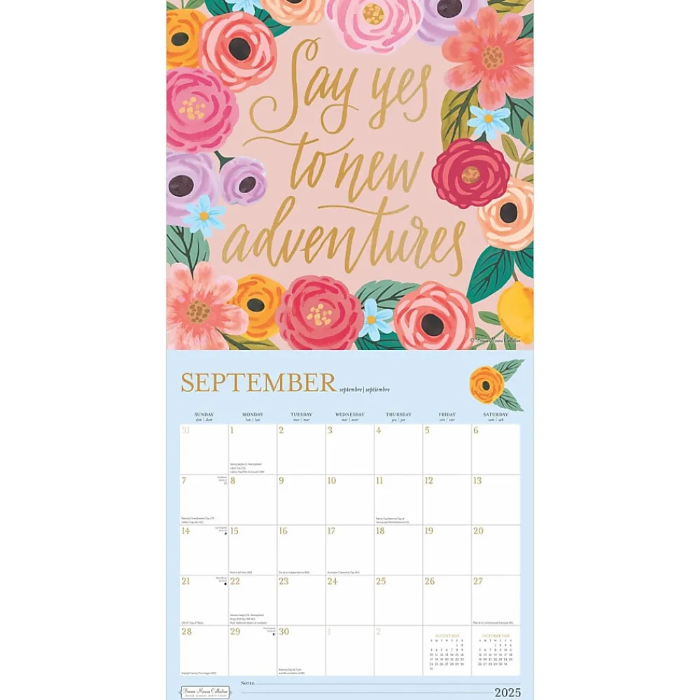 2025 Calendars|BrownTrout 2025 Plato Bonnie Marcus 12" x 24" Monthly Square Wall Calendar, (9781975480097)