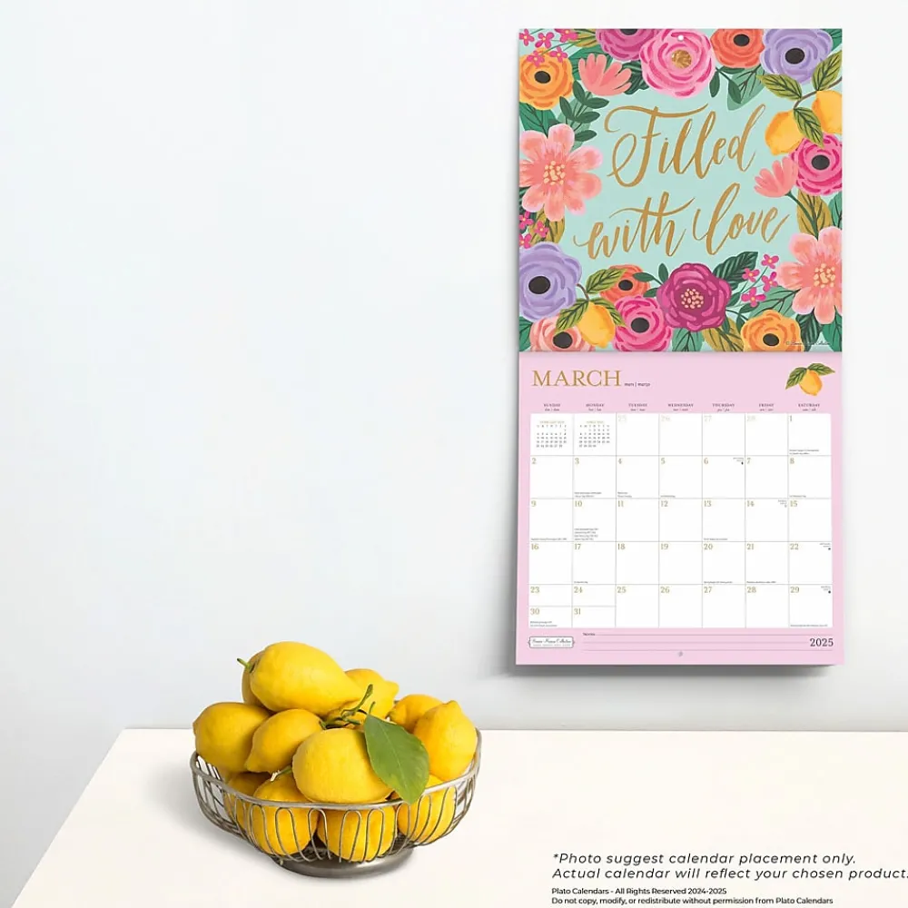 2025 Calendars|BrownTrout 2025 Plato Bonnie Marcus 12" x 24" Monthly Square Wall Calendar, (9781975480097)