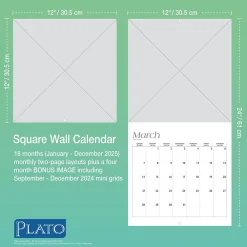 2025 Calendars|BrownTrout 2025 Plato Motivation 12