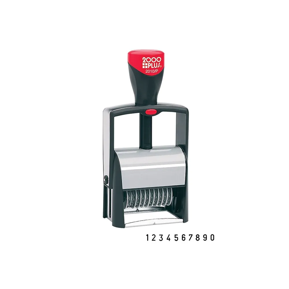 Stamps & Stamp Pads|2000 Plus Classic Line 2010/P Numbering Stamp, "10-Band", Black Ink (011236)