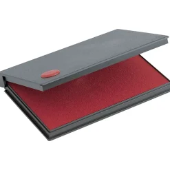 Stamps & Stamp Pads|Cosco 2000 Plus Felt Stamp Pads, Red Ink (090411)