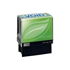 Stamps & Stamp Pads|2000 Plus Green Line Pre-Inked Stamp, VOID, Blue Ink (098373)