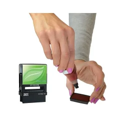 Stamps & Stamp Pads|2000 Plus Green Line Printer 20 Pre-Inked Stamp, RECEIVED, Red Ink (098372)