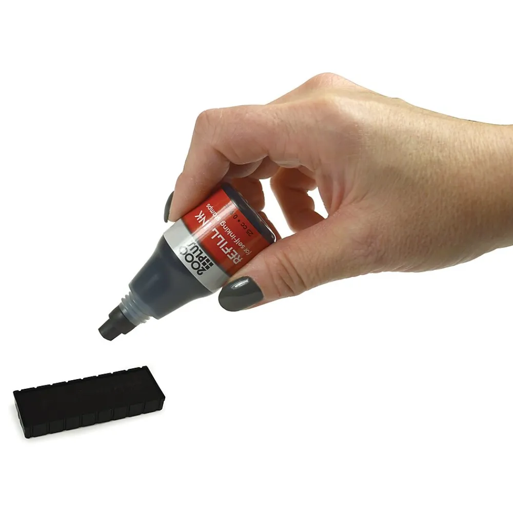 Stamps & Stamp Pads|2000 Plus Self-Inking Ink Refills, Black Ink (032962)
