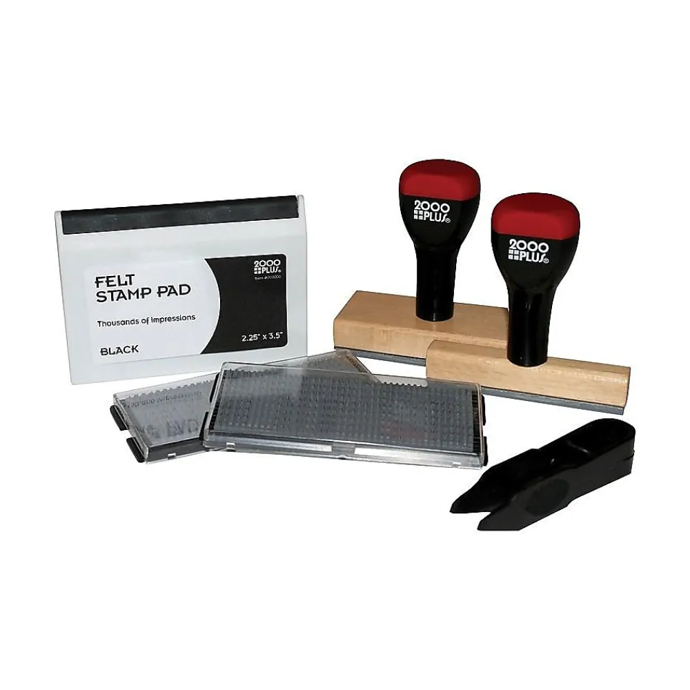 Stamps & Stamp Pads|2000 Plus Stamp Set, Custom, Black Ink (030968)