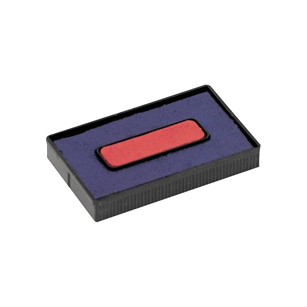 Stamps & Stamp Pads|Cosco 2000 PLUSFelt Replacement Ink Pad for 2000 PLUS Economy Message Dater, Red/Blue (COS061797)