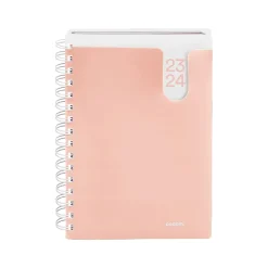 Academic Planners|Poppin 2023-2024 6" x 8.5" Academic Weekly & Monthly Planner, Blush (109412)