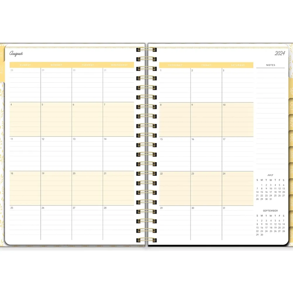 Academic Planners|Southworth 2024-2025 Rustic Citrus Wreath 8.5" x 11" Academic Weekly & Monthly Planner, Multicolor (91367)