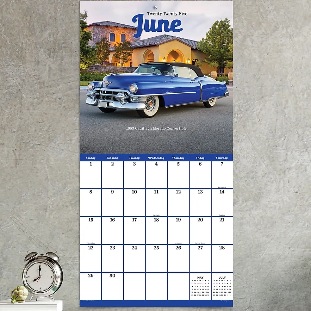 2025 Calendars|TF Publishing 2025 12" x 12" Classic Cars Wall Calendar (25-1004)