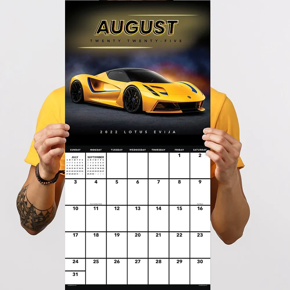 2025 Calendars|TF Publishing 2025 12" x 12" Dream Cars Wall Calendar (25-1008)