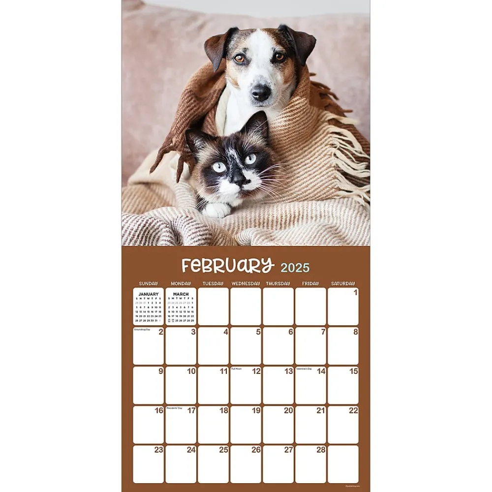 2025 Calendars|TF Publishing 2025 12" x 12" Furry Friends Wall Calendar (25-1011)