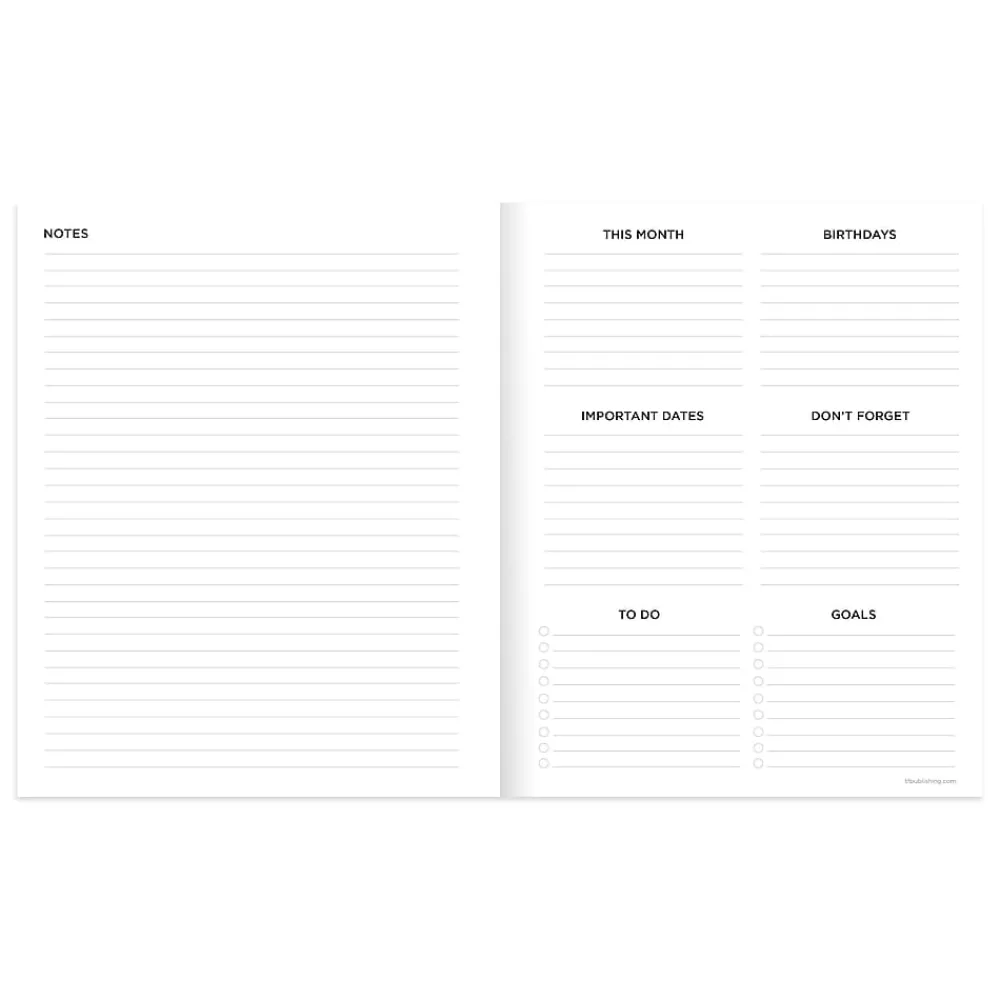2025 Planners|TF Publishing 2025 6.5" x 8" Monthly Planner, Paperboard Cover, Floating Blue (25-4208)