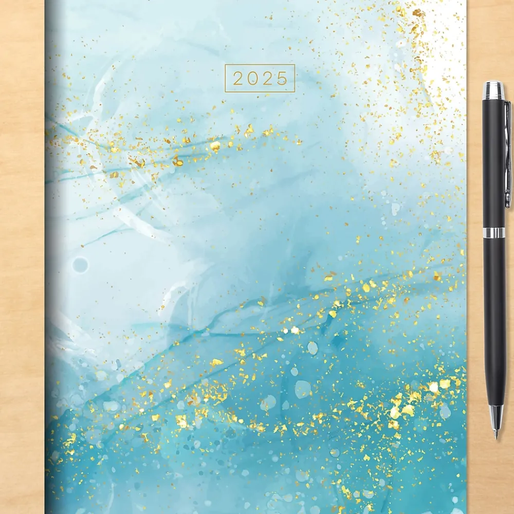 2025 Planners|TF Publishing 2025 6.5" x 8" Monthly Planner, Paperboard Cover, Floating Blue (25-4208)