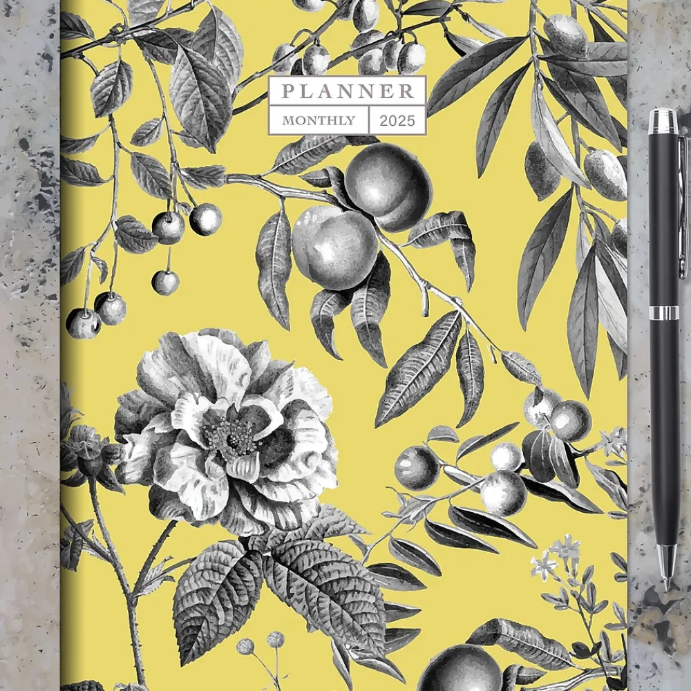 2025 Planners|TF Publishing 2025 6.5" x 8" Monthly Planner, Paperboard Cover, Beyond the Pale Yellow (25-4202)