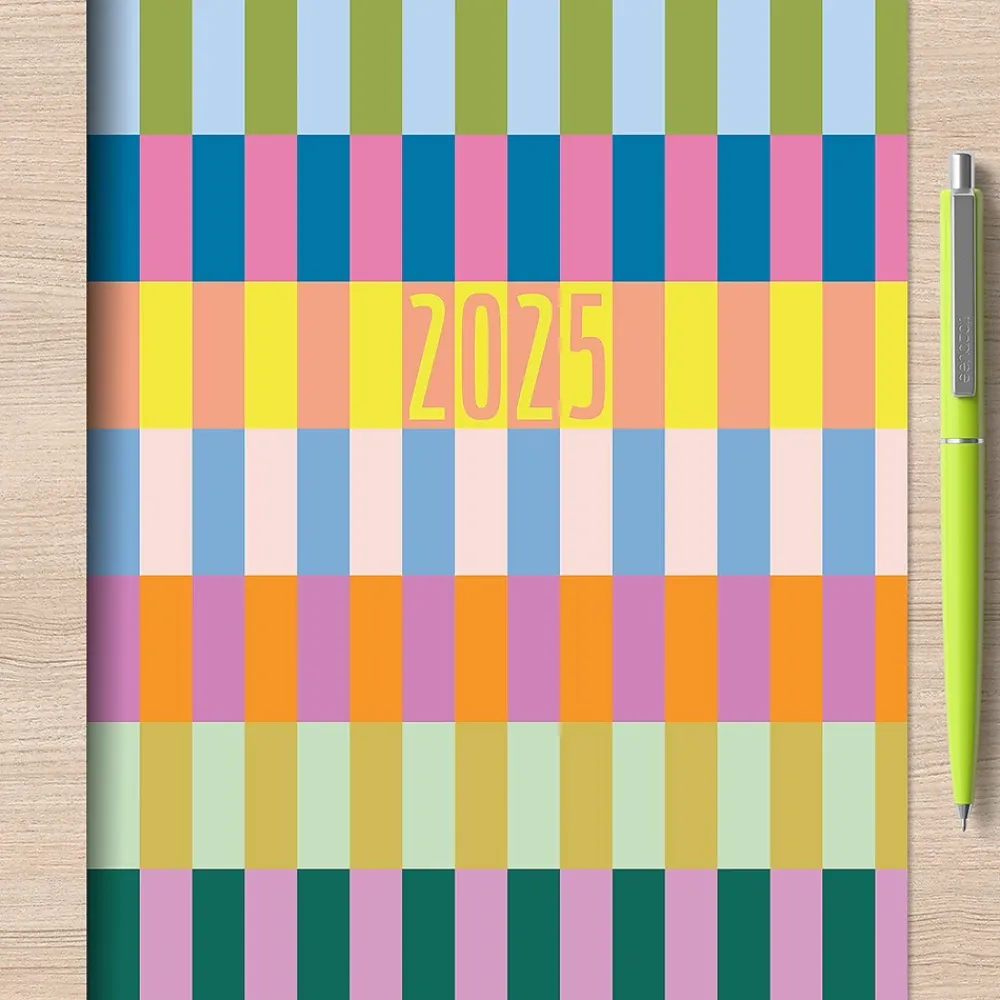 2025 Planners|TF Publishing 2025 6.5" x 8" Monthly Planner, Paperboard Cover, Color Stacks (25-4204)