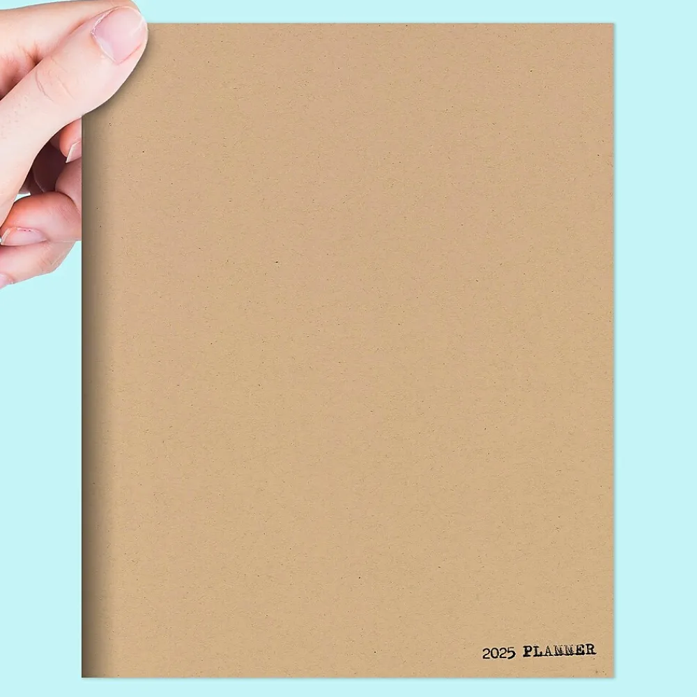 2025 Planners|TF Publishing 2025 6.5" x 8" Monthly Planner, Paperboard Cover, Anything But Basic Kraft (25-4200)