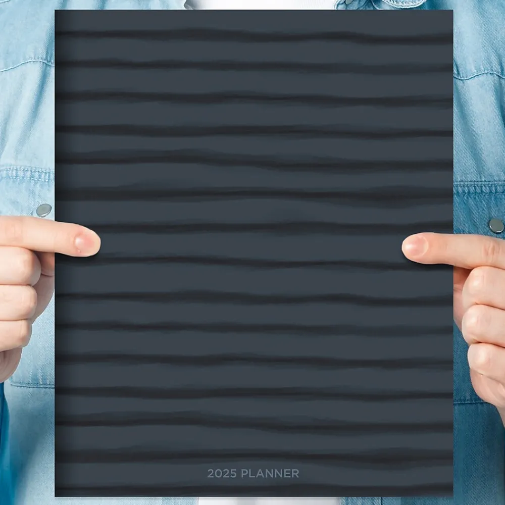 2025 Planners|TF Publishing 2025 9" x 11" Monthly Planner, Paperboard Cover, Naval Stripes (25-4714)