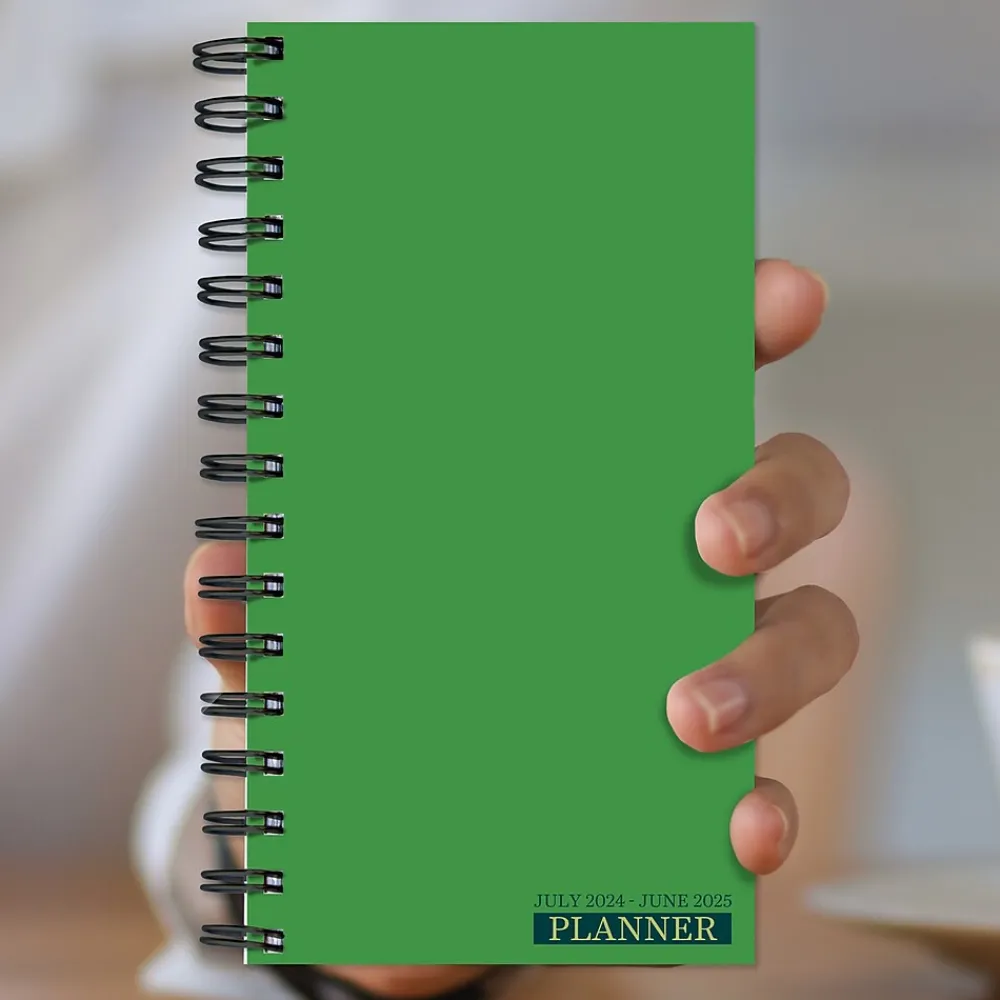 2025 Planners|TF Publishing 2025 3.5" x 6.5" Weekly & Monthly Planner, Paperboard Cover, Green Grass (25-7504)