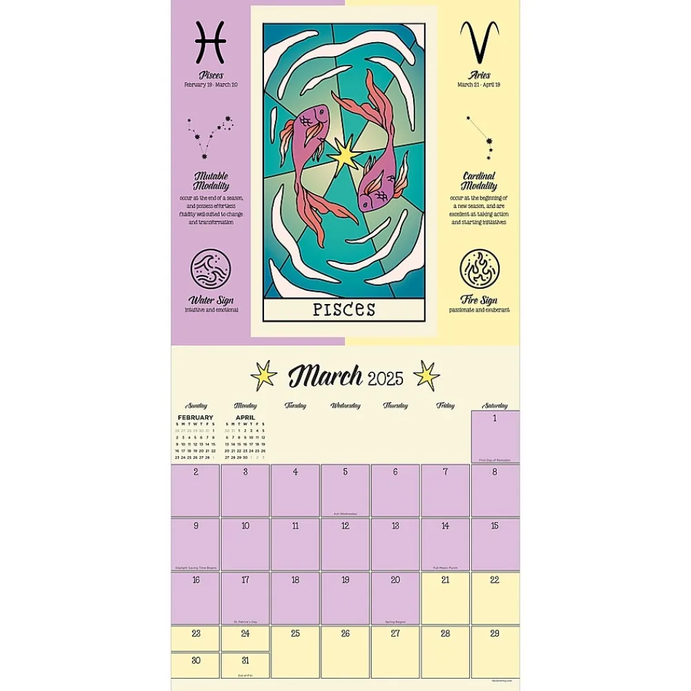 2025 Calendars|TF Publishing 2025 Astrology 12" x 12" Monthly Wall Calendar (25-1132)