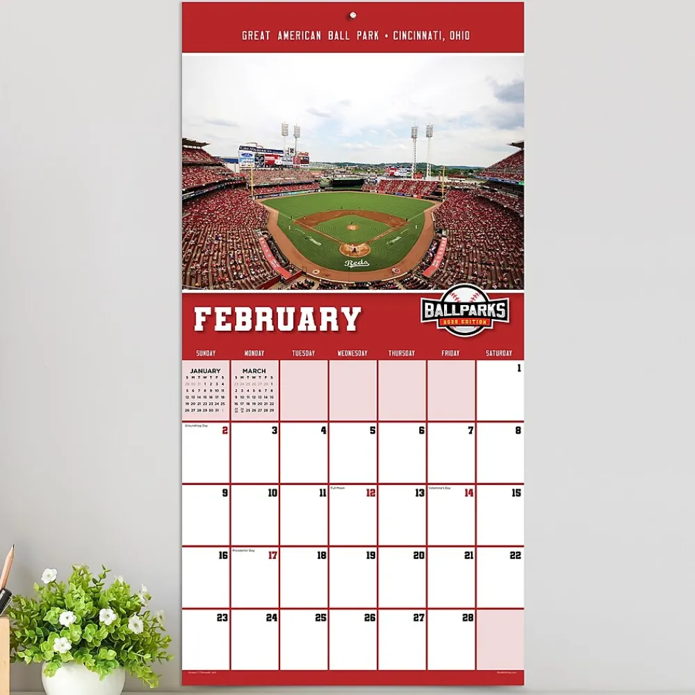 2025 Calendars|TF Publishing 2025 Ballparks 12" x 12" Monthly Wall Calendar (25-1051)