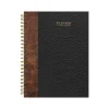 Academic Planners|TF Publishing 2024-2025 Bibliophile Series Bound Black 6" x 8" Academic Weekly & Monthly Planner, Paperboard Cover