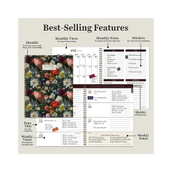 Academic Planners|TF Publishing 2024-2025 Bibliophile Series English Garden 8.5