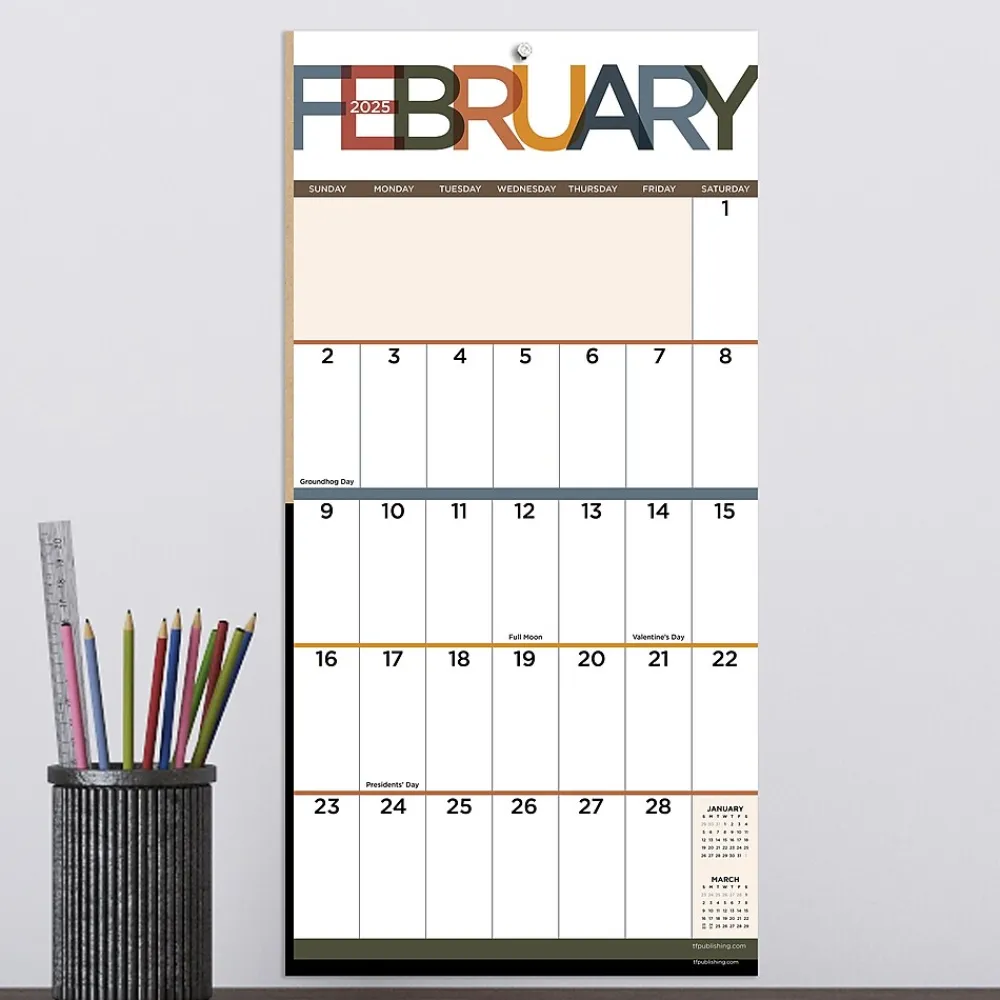 2025 Calendars|TF Publishing 2025 Big Print 7" x 7" Monthly Wall Calendar (25-2111)