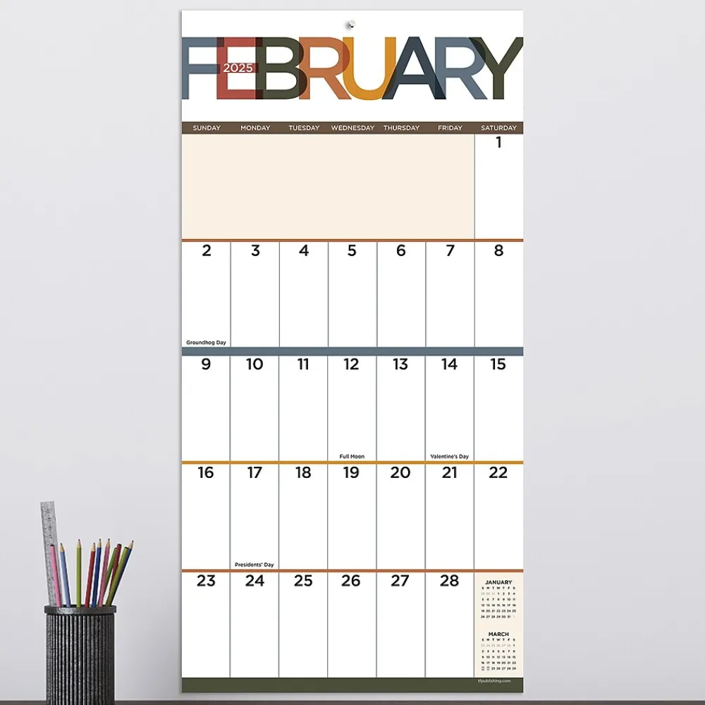 2025 Calendars|TF Publishing 2025 Big Print 12" x 12" Monthly Wall Calendar (25-1104)