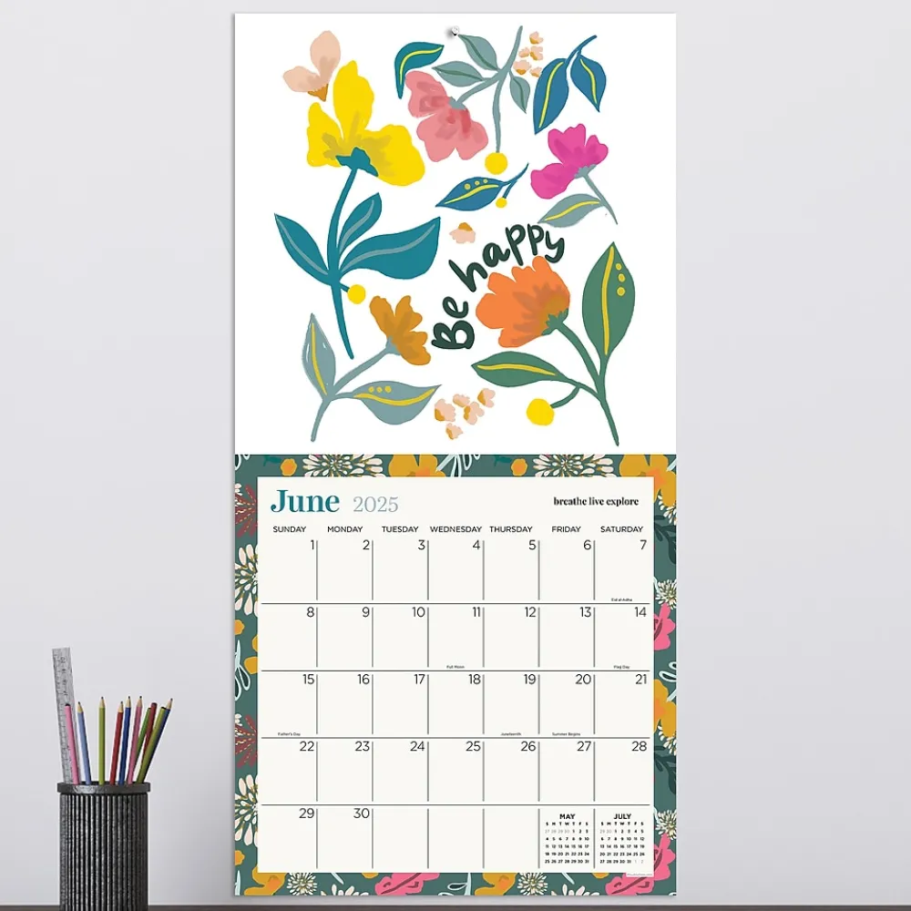 2025 Calendars|TF Publishing 2025 Breathe Live Explore 12" x 12" Monthly Wall Calendar (25-1124)