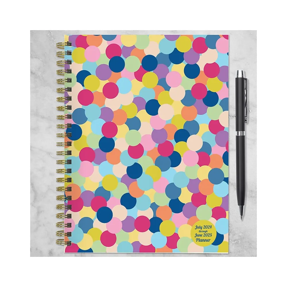 Academic Planners|TF Publishing 2024-2025 Cali Girl Collection Gumballs 6" x 8" Academic Weekly & Monthly Planner, Paperboard Cover, Multicolor