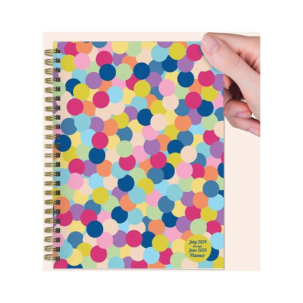Academic Planners|TF Publishing 2024-2025 Cali Girl Collection Gumballs 6" x 8" Academic Weekly & Monthly Planner, Paperboard Cover, Multicolor