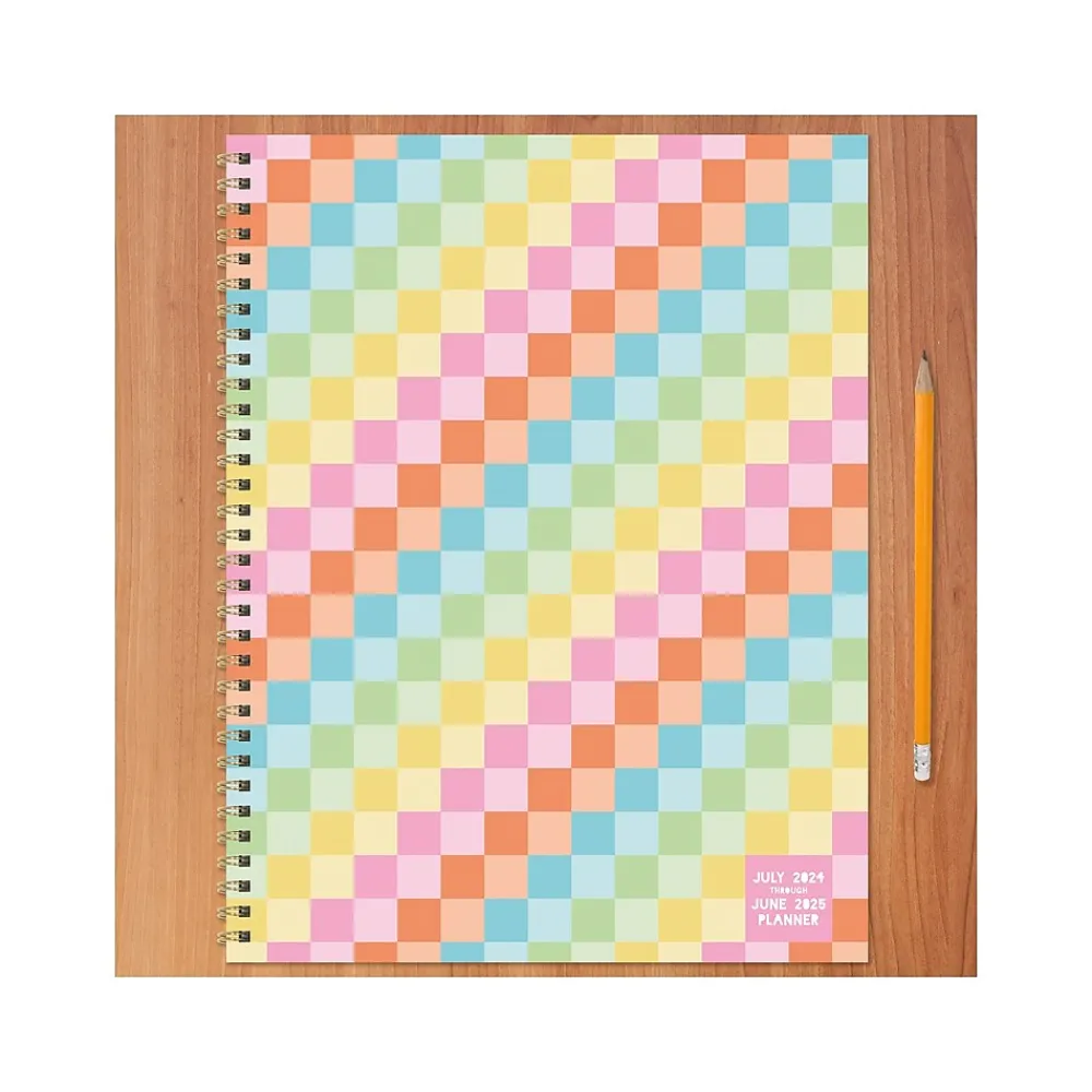 Academic Planners|TF Publishing 2024-2025 Cali Girl Collection Checkmate 8.5" x 11" Academic Weekly & Monthly Planner, Paperboard Cover