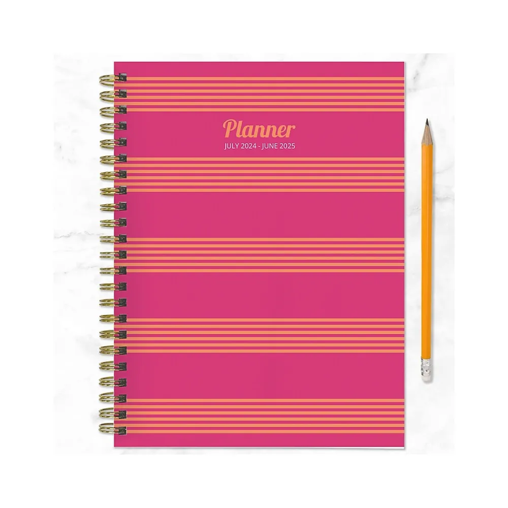 Academic Planners|TF Publishing 2024-2025 Cali Girl Collection Cabana Stripe 6" x 8" Academic Weekly & Monthly Planner (AY25-9214)