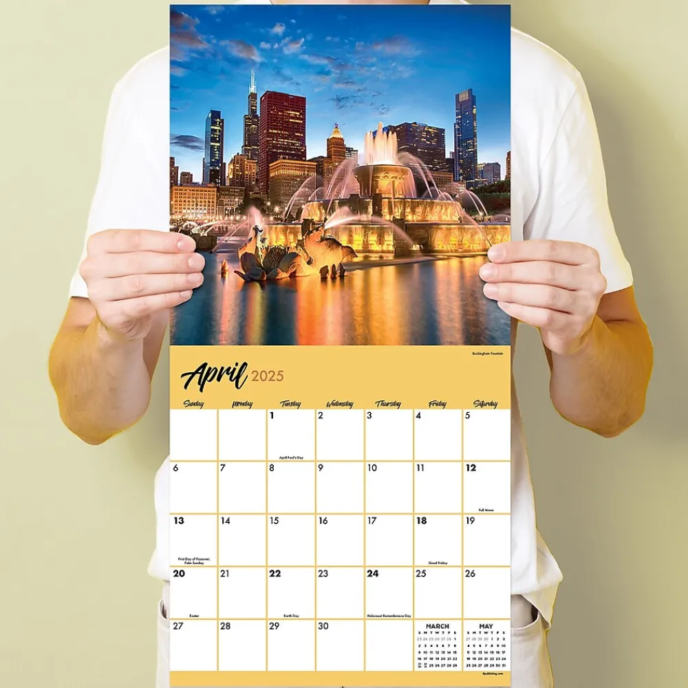 2025 Calendars|TF Publishing 2025 Chicago 12" x 12" Monthly Wall Calendar (25-1036)
