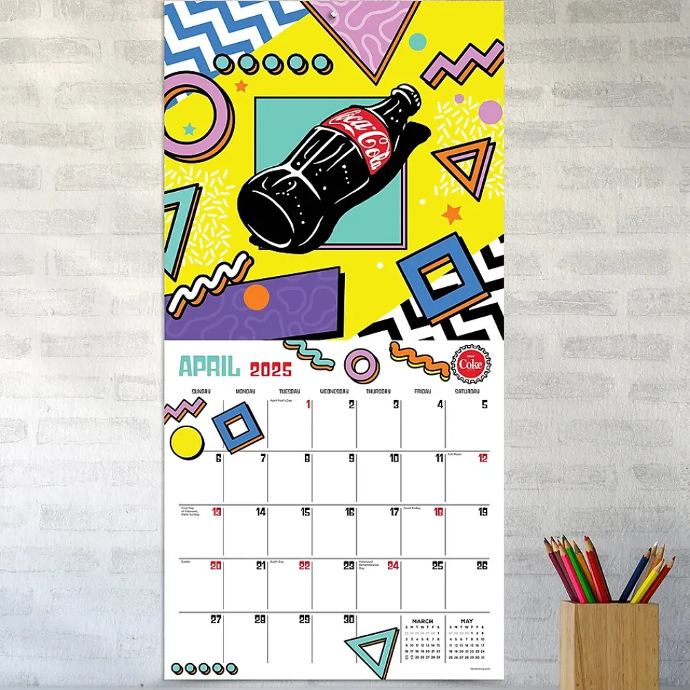 2025 Calendars|TF Publishing 2025 Coca-Cola: Retro & Refreshed! 12" x 12" Monthly Wall Calendar (25-1106)