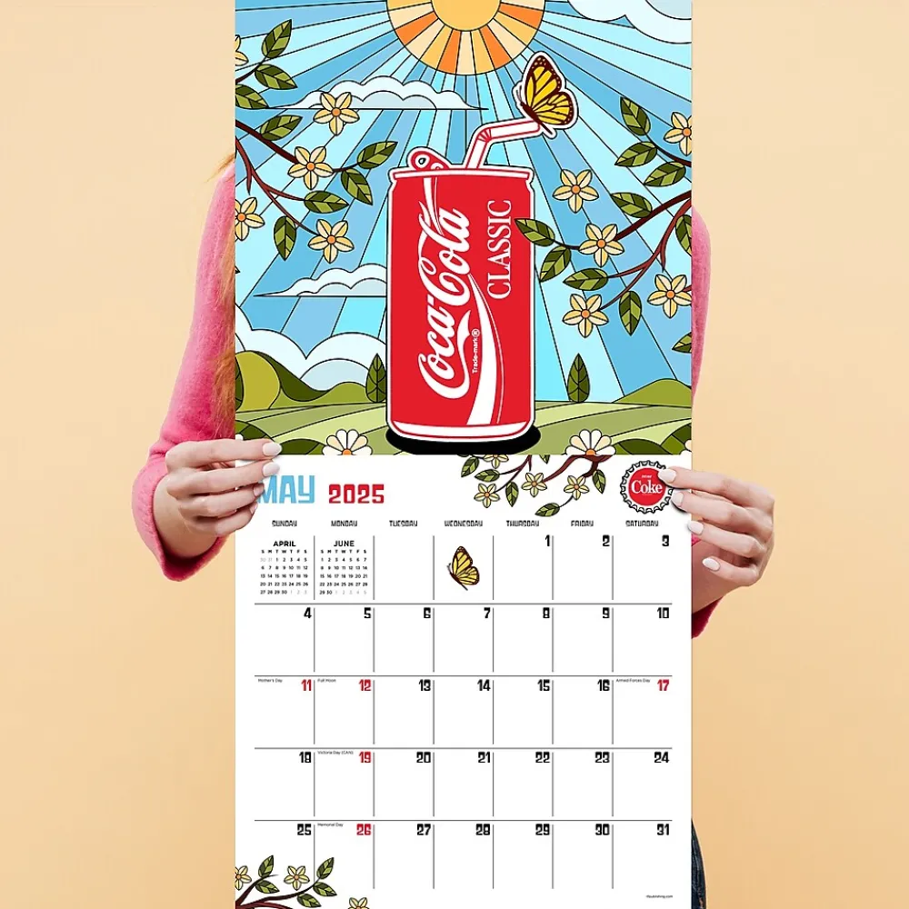 2025 Calendars|TF Publishing 2025 Coca-Cola: Retro & Refreshed! 12" x 12" Monthly Wall Calendar (25-1106)