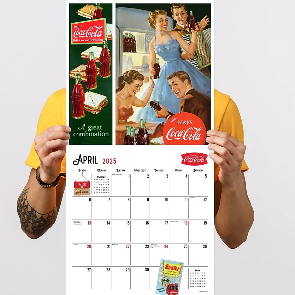 2025 Calendars|TF Publishing 2025 Coca-Cola: Vintage Nostalgia 12" x 12" Monthly Wall Calendar (25-1105)