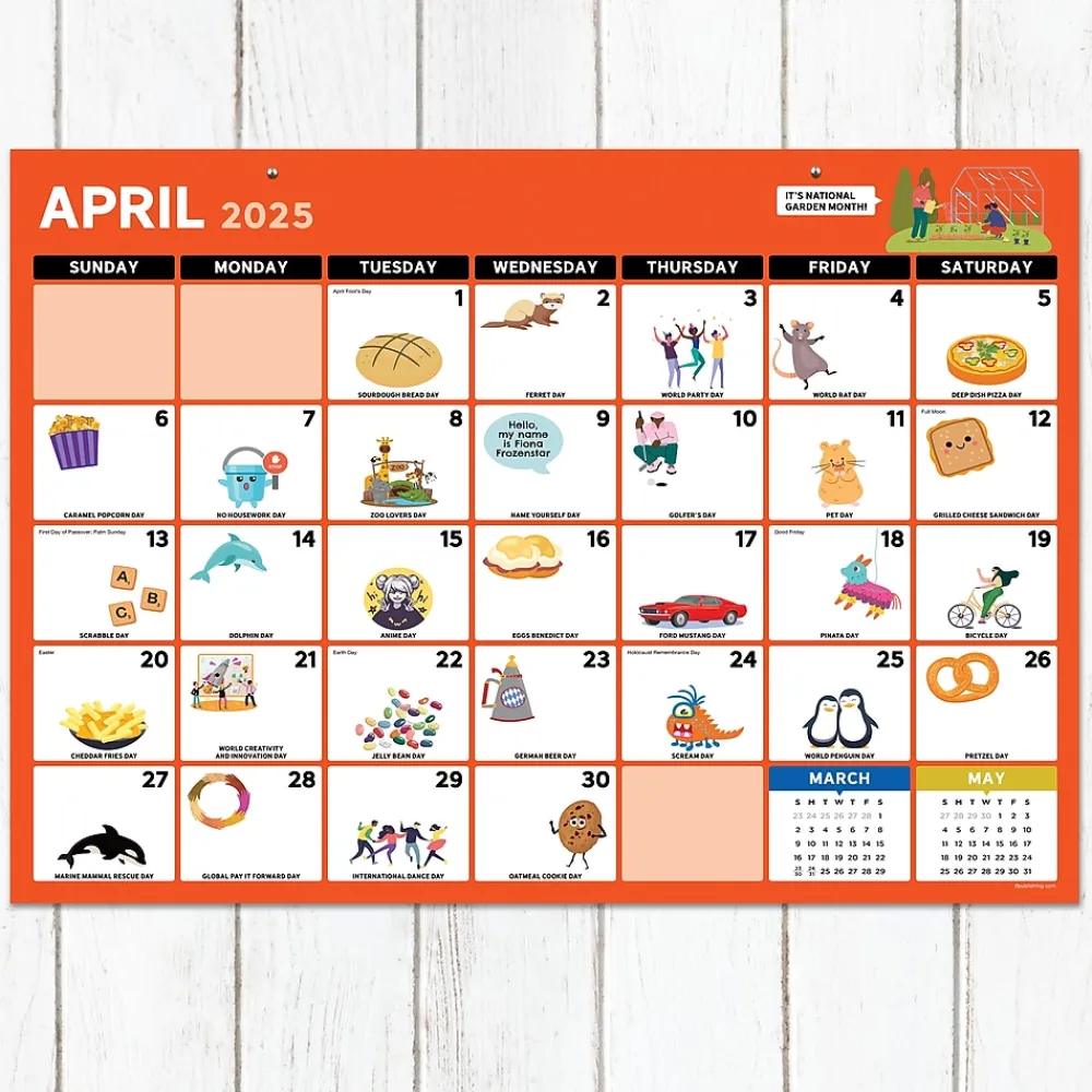 2025 Calendars|TF Publishing 2025 Every Day's A Holiday 12" x 17" Monthly Desk Pad Calendar (25-8500)