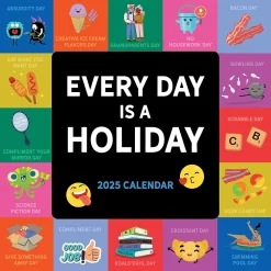 2025 Calendars|TF Publishing 2025 Every Day's A Holiday 7" x 7" Monthly Wall Calendar (25-2103)