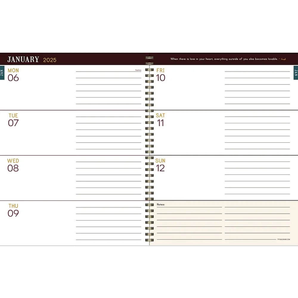 2025 Planners|TF Publishing 2025 Garden Manor 9" x 11" Weekly & Monthly Planner, Paperboard Cover, Multicolored (25-9720)