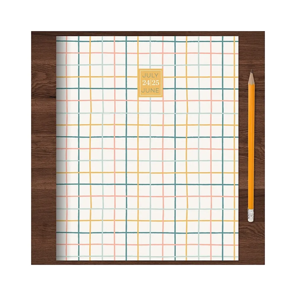 Academic Planners|TF Publishing 2024-2025 Graph Paper 6.5" x 8" Academic Monthly Planner, Paperboard Cover, Multicolor (AY25-4206)