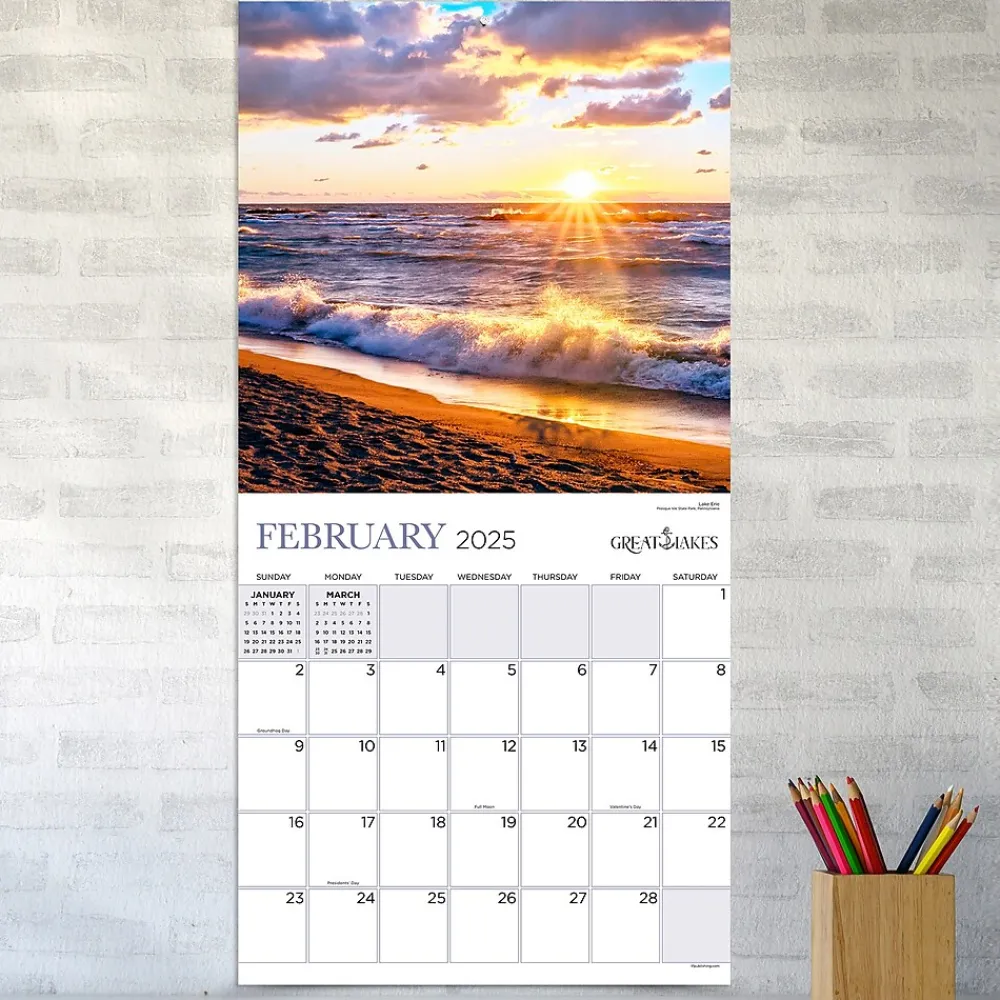 2025 Calendars|TF Publishing 2025 Great Lakes 12" x 12" Monthly Wall Calendar (25-1037)