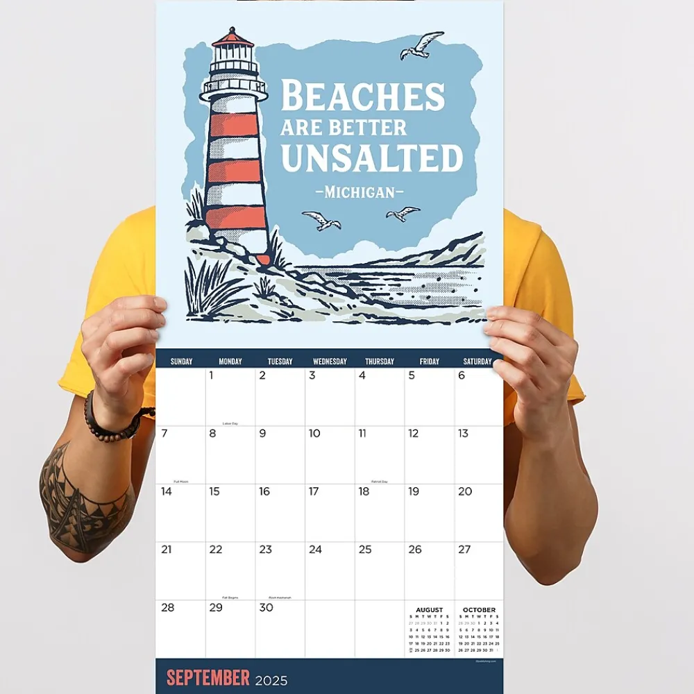 2025 Calendars|TF Publishing 2025 Home: Michigan 12" x 12" Monthly Wall Calendar (25-1130)