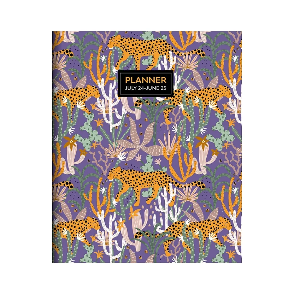 Academic Planners|TF Publishing 2024-2025 Jungle Cat 9" x 11" Academic Monthly Planner, Paperboard Cover, Multicolor (AY25-4506)